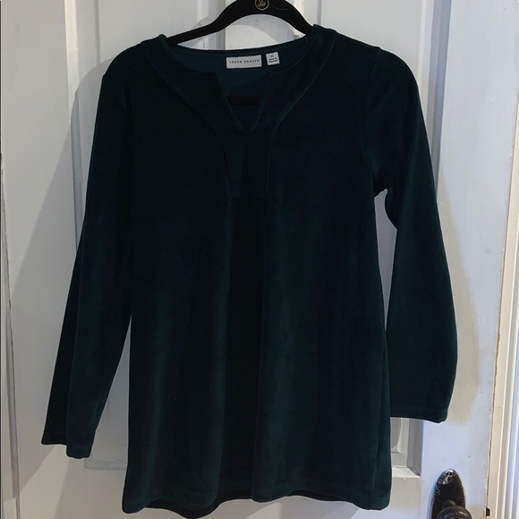 Susan Graver Tops - Susan Graver valor emerald green tunic